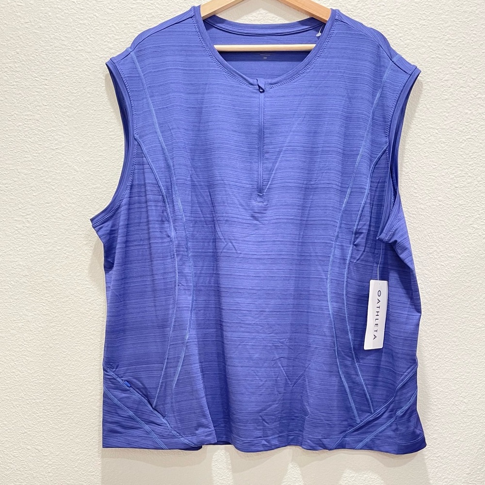 NWT! ATHLETA Purple Pacifica Illume Fitted Tank Top!